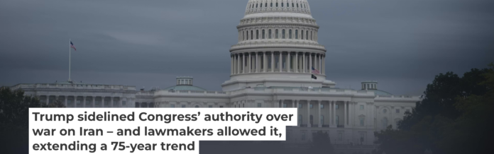 Congress has not used its constitutionally granted power to influence the war in Iran. Bloomberg Creative via Getty Images